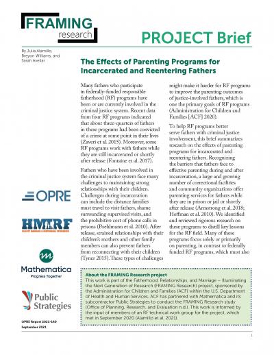 Interactive Knowledge Map: The Effects of Parenting Programs for Incarcerated and Reentering Fathers Cover