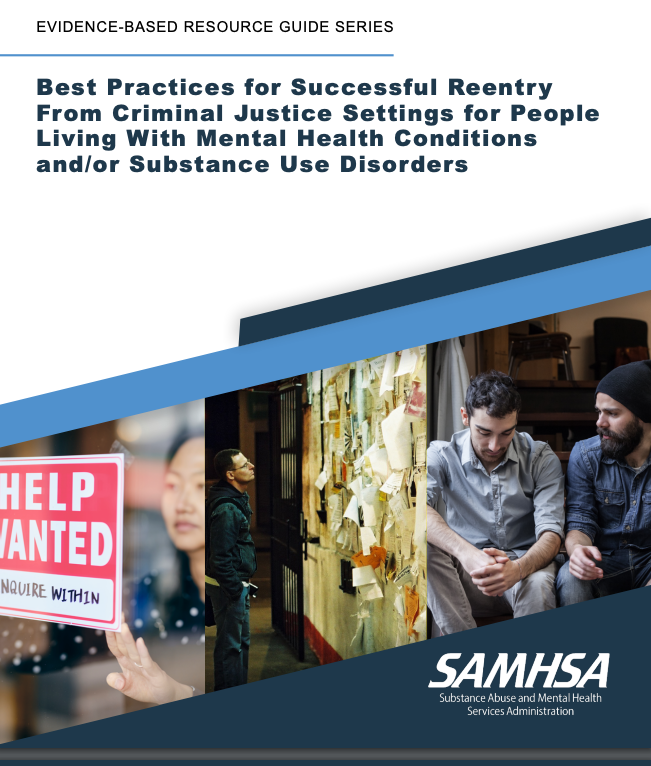 SAMSHA's 2023 Best Practices for Successful Reentry Guide Cover