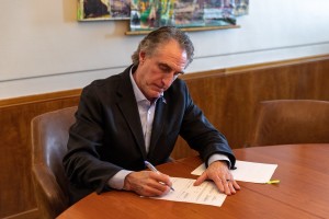 Gov. Doug Burgum signing legislation